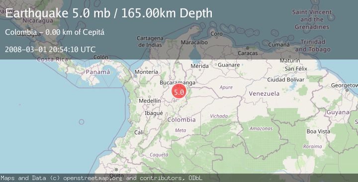 Map of NORTHERN COLOMBIA