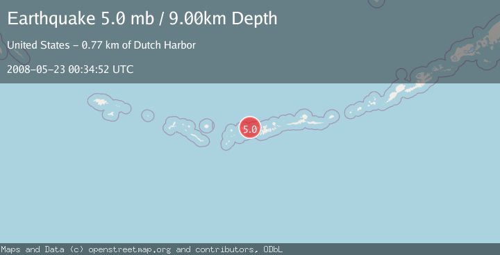 Map of ANDREANOF ISLANDS, ALEUTIAN IS.