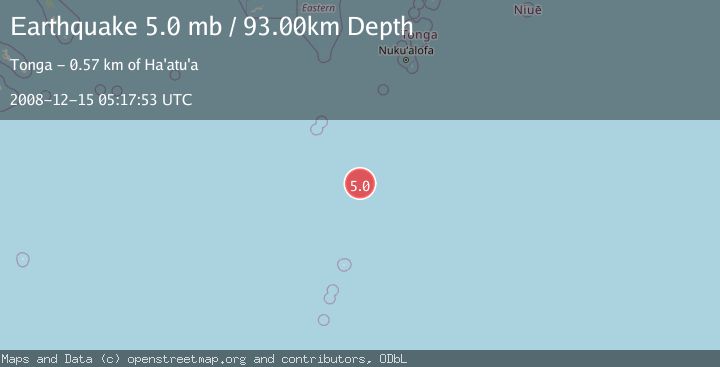 Map of SOUTH OF FIJI ISLANDS
