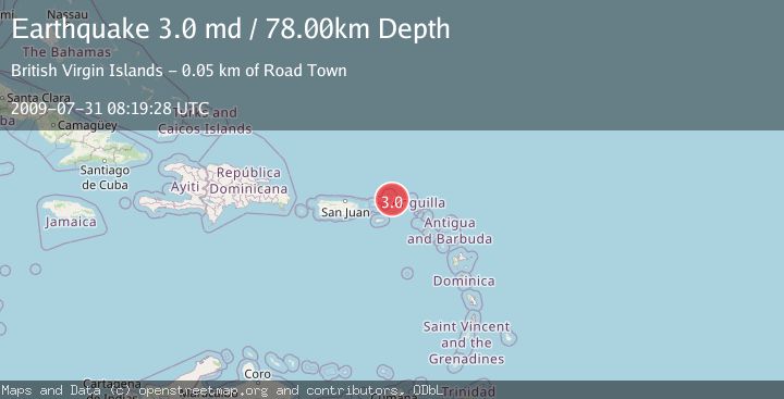 Map of VIRGIN ISLANDS REGION