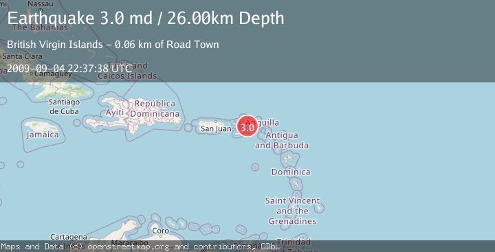 Map of VIRGIN ISLANDS REGION