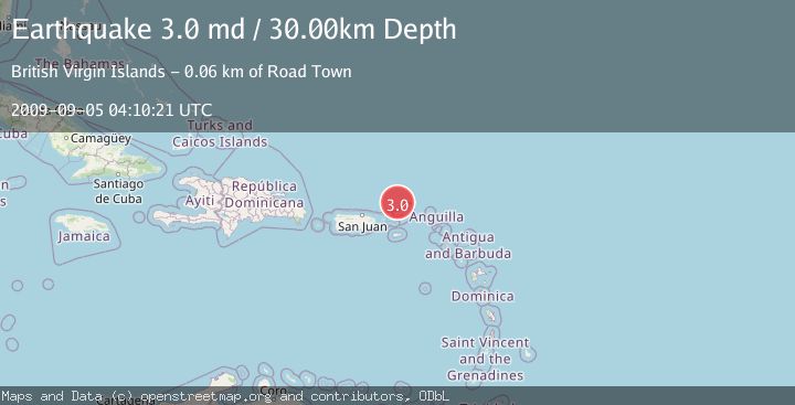 Map of VIRGIN ISLANDS REGION