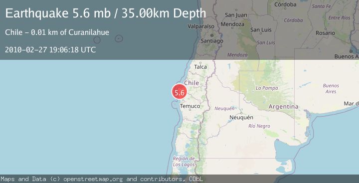 Map of BIO-BIO, CHILE