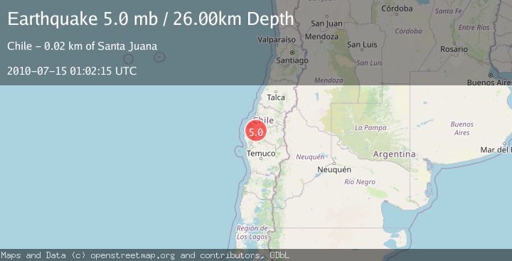 Map of BIO-BIO, CHILE