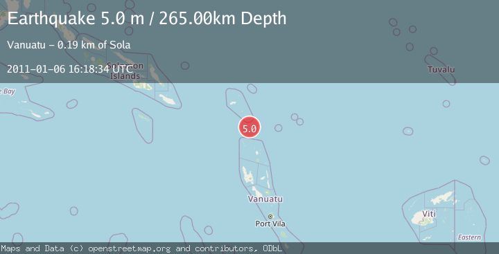 Map of SANTA CRUZ ISLANDS
