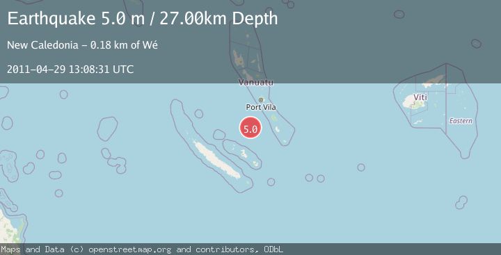Map of VANUATU REGION