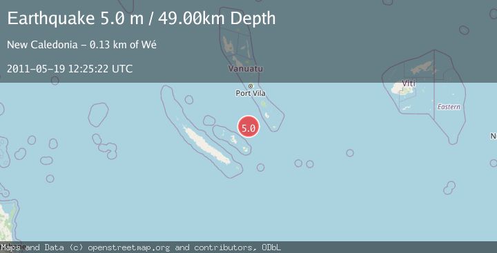 Map of LOYALTY ISLANDS