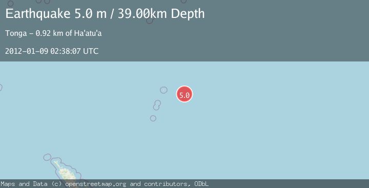 Map of KERMADEC ISLANDS REGION