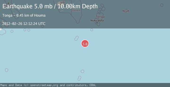 Map of SOUTH OF FIJI ISLANDS