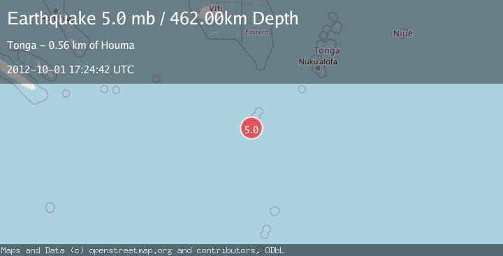 Map of SOUTH OF FIJI ISLANDS