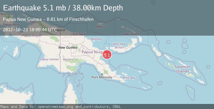 Map of EASTERN NEW GUINEA REG., P.N.G.
