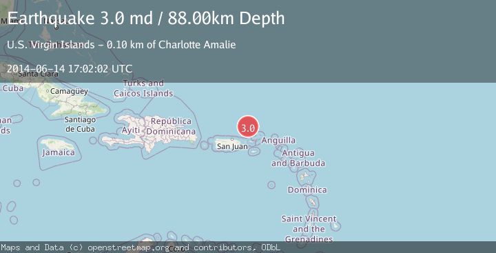 Map of VIRGIN ISLANDS REGION