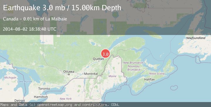 Map of ST. LAWRENCE VALLEY REG., CANADA