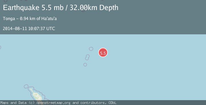 Map of KERMADEC ISLANDS REGION