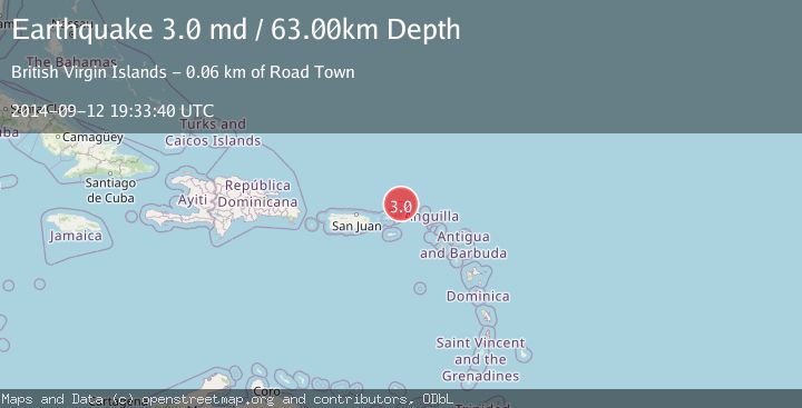 Map of VIRGIN ISLANDS REGION