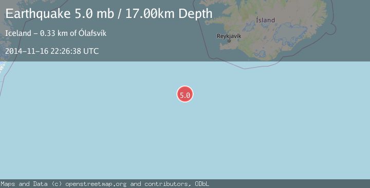Map of ICELAND REGION