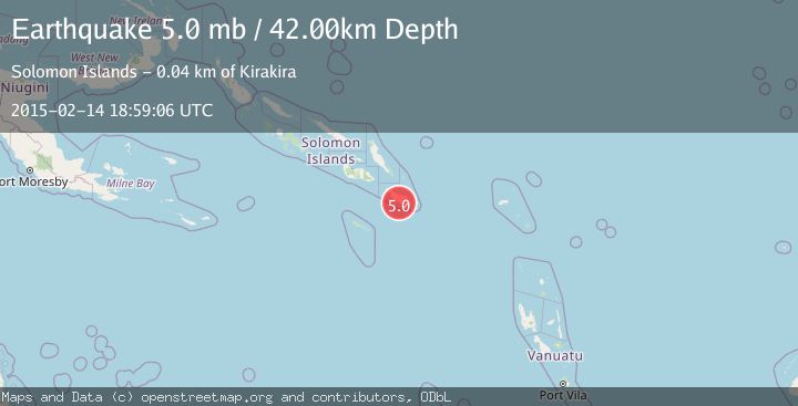 Map of SOLOMON ISLANDS