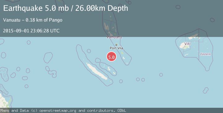Map of VANUATU REGION
