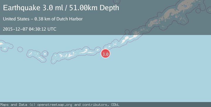 Map of FOX ISLANDS, ALEUTIAN ISLANDS