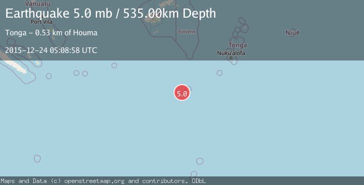 Map of SOUTH OF FIJI ISLANDS