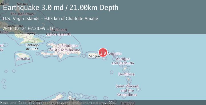 Map of VIRGIN ISLANDS REGION