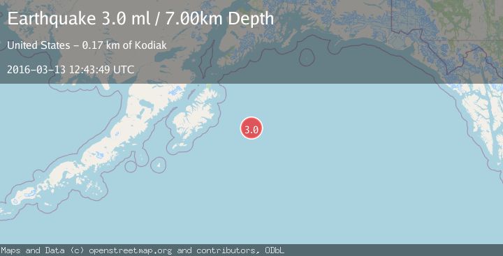 Map of GULF OF ALASKA