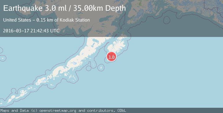 Map of KODIAK ISLAND REGION, ALASKA