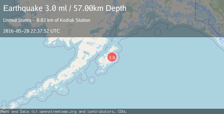 Map of KODIAK ISLAND REGION, ALASKA