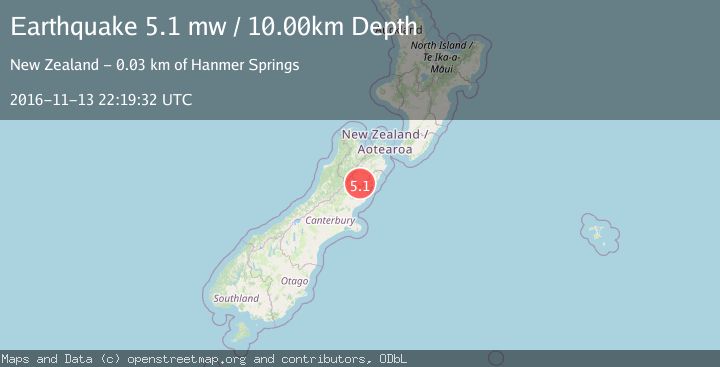 Map of SOUTH ISLAND OF NEW ZEALAND