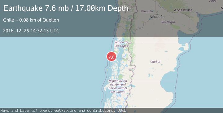 Map of OFFSHORE LOS LAGOS, CHILE