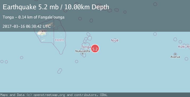 Map of TONGA