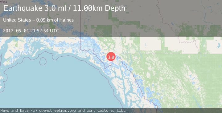 Map of SOUTHEASTERN ALASKA