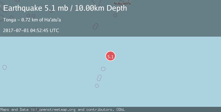 Map of KERMADEC ISLANDS REGION