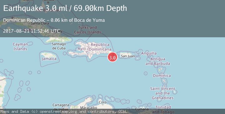 Map of DOMINICAN REPUBLIC REGION