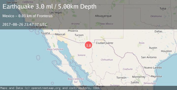 Map of SONORA, MEXICO