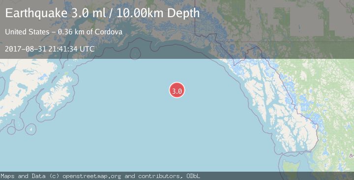 Map of GULF OF ALASKA