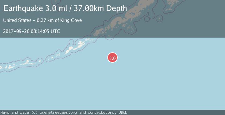 Map of SOUTH OF ALASKA