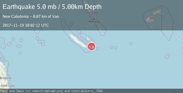 Map of NEW CALEDONIA