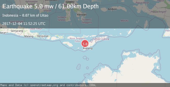 Map of TIMOR REGION, INDONESIA