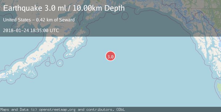 Map of GULF OF ALASKA