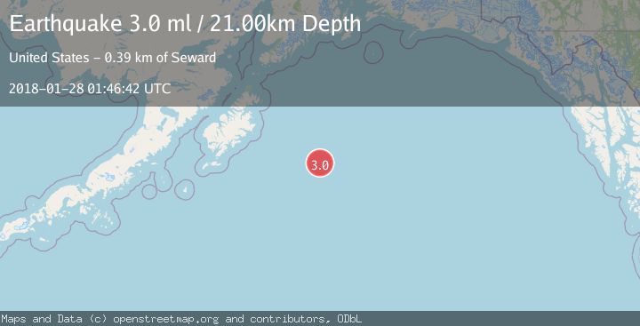 Map of GULF OF ALASKA