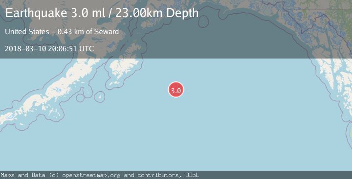 Map of GULF OF ALASKA