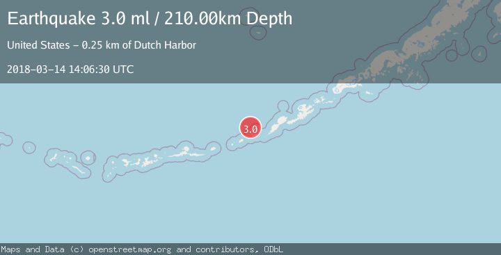 Map of FOX ISLANDS, ALEUTIAN ISLANDS