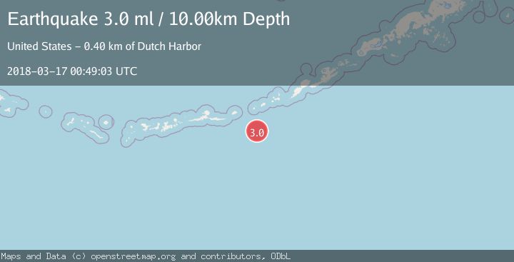 Map of FOX ISLANDS, ALEUTIAN ISLANDS