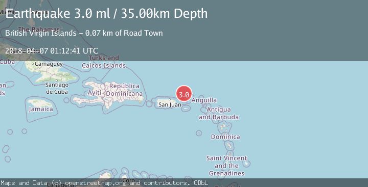 Map of VIRGIN ISLANDS REGION