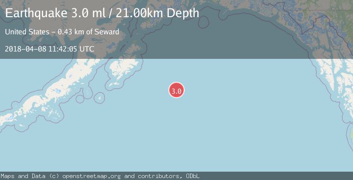 Map of GULF OF ALASKA