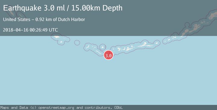 Map of ANDREANOF ISLANDS, ALEUTIAN IS.