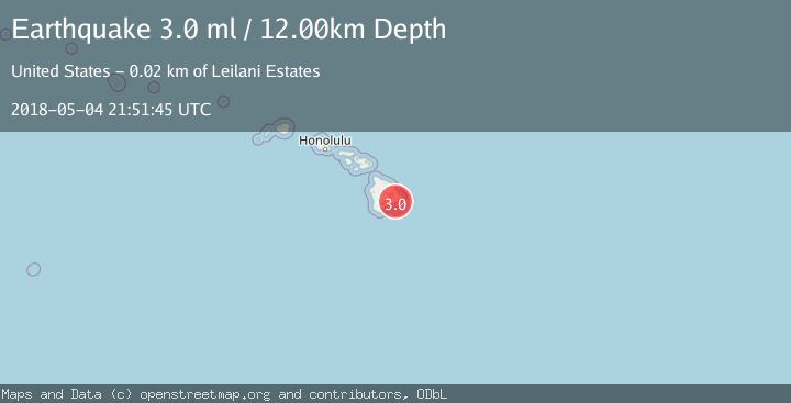Map of ISLAND OF HAWAII, HAWAII