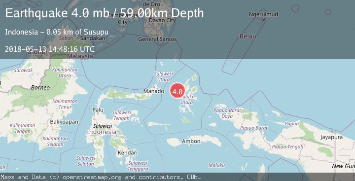 Map of HALMAHERA, INDONESIA