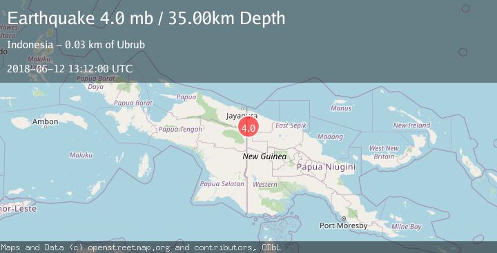 Map of NEW GUINEA, PAPUA NEW GUINEA